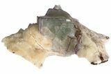 Purple Edge Fluorite Crystal Cluster - Qinglong Mine, China #205475-1